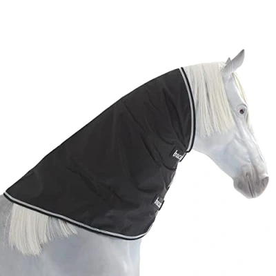 Afbeelding van Bucas Trotting Turnout Combi Neck Zwart/Wit M