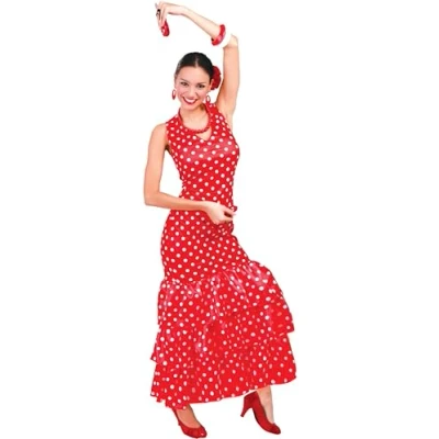 Afbeelding van Fiestas Guirca Verkleedjurk Flamenco Dames Polyester Rood Mt M