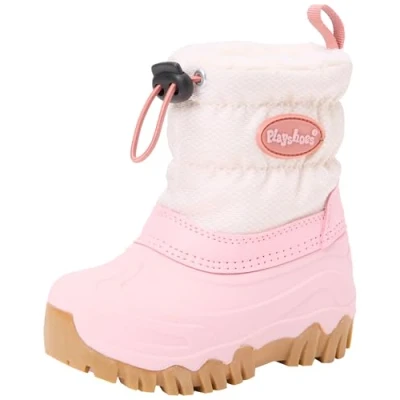 Afbeelding van Playshoes Snowboots voor kinderen, Maat: 22 23, Rosa Textiel/ synthetisch