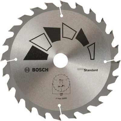 Afbeelding van Bosch Accessories Standard 2609256B55 Cirkelzaagblad 165 x 20 mm Aantal tanden: 24 1 stuk(s)