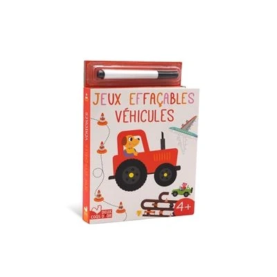 Image de Jeux effaçable véhicules avec feutre Velleda
