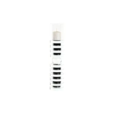 Afbeelding van Kaarshouder DKD Home Decor 6 x 28 cm Kristal Zwart Transparant