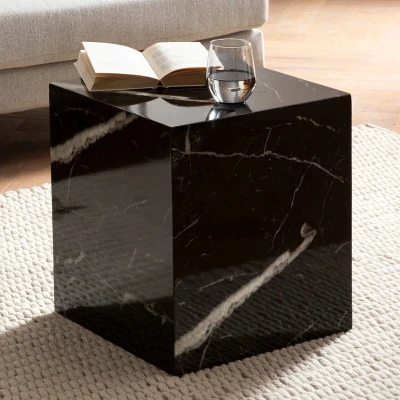 Afbeelding van Sky Style Monobloc HG Zwart Salontafel Marmerlook