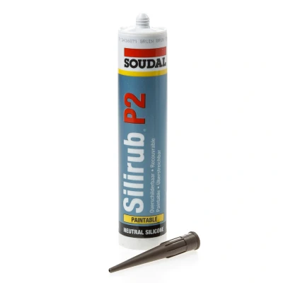 Afbeelding van Soudal Silirub P2 bruin 310ml
