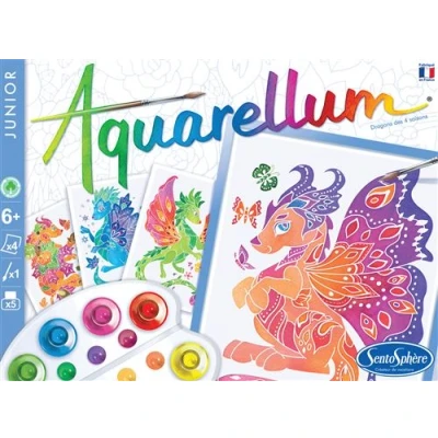 Image de Peinture enfant SentoSphère Aquarellum Junior Les dragons des 4 saisons