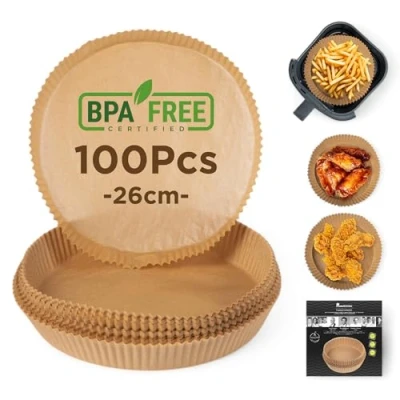 Afbeelding van Air fryer paper Masterpro bgmp 7604 100 Stuks 26 x 4,5 cm