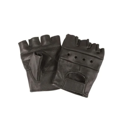Image de Biker fingerlinge sans rivets noir taille s