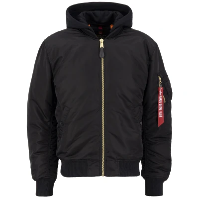 Image de Alpha Industries Bomber Jacket MA 1 ZH Back EMB noir S