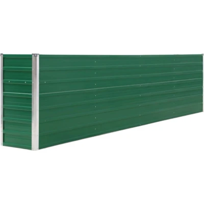 Afbeelding van Plantenbak verhoogd 320x40x77 cm gegalvaniseerd staal groen
