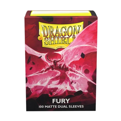Afbeelding van Dragon Shield Dual Fury Alaric Crimson King (Fuchsia) 100 CT matte hoezen in standaardformaat MTG kaarthoezen zijn glad en duurzaam compatibel met Pokémon