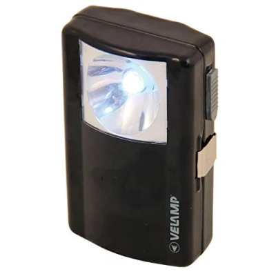 Afbeelding van Velamp ID72LED metalen led zaklamp, 4,5 V, zwart
