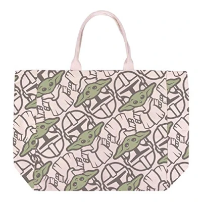 Afbeelding van Handtas The Mandalorian Handvatten Groen Beige