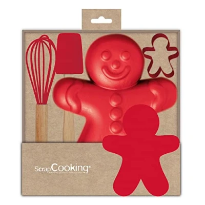 Image de Coffret d&#039;ustensiles pâtisserie Noël pour enfants Pain d&#039;épices ScrapCooking