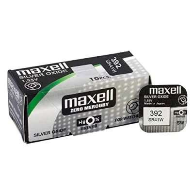 Afbeelding van Maxell 18290800 Huishoudelijke batterij Single use zilveroxide batterijen (single batterij, zilveroxide, 10 stuks), 39 mAh, HG (kwik), zilverkleurig