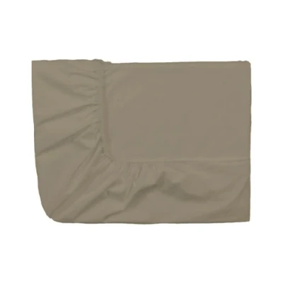 Afbeelding van Essix Hoeslaken, Royal Line, Percal Katoen, 140 x 190 cm, Taupe