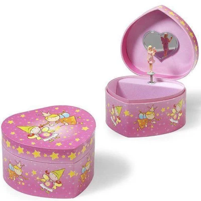 Afbeelding van Simply For Kids Houten Juwelendoosje Hart Met Elfje