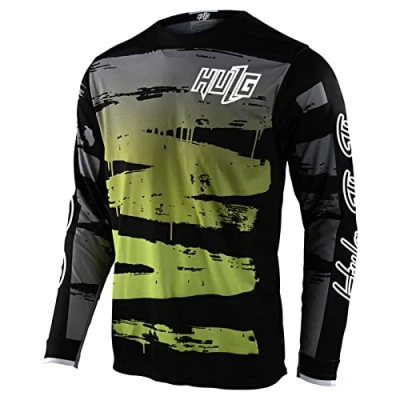 Afbeelding van Fietsshirt voor heren, jersey, lange mouwen, MTB, motorcross, sneldrogend