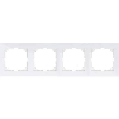 Afbeelding van Merten MEG4040 3619 Afdekking Frame System M Polar wit