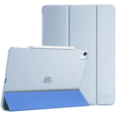 Afbeelding van ProCase Beschermhoes voor iPad Air 13 inch (M2) in 2024, Pro 12,9 6e 2022/5e 2021/4e 2020/3e 2018 generatie, nieuwe verbeterde hoes, valbescherming, blauw