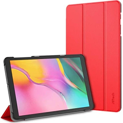 Afbeelding van JETech beschermhoes compatibel met Samsung Galaxy Tab A 10,1 2019 (SM T510 / T515), standfunctie, rood