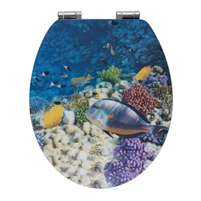 Afbeelding van WENKO FISH wc bril MDF