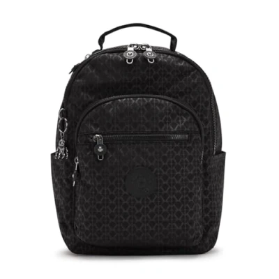 Image de Kipling SEOUL S Petit sac à dos, Signature Emb (Noir)
