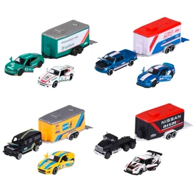 Image de Trailers Majorette City en métal à l&#039;échelle 1/64ème Modèle aléatoire