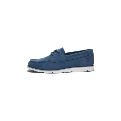 Afbeelding van Timberland Grafton BAY Sportieve veterschoenen, Heren, Maat: 42, Dark blue suede Leer