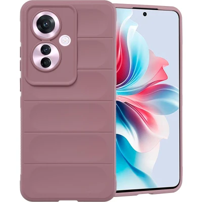 Afbeelding van imoshion Hoesje Geschikt voor Oppo Reno 11 F Siliconen EasyGrip Backcover Paars