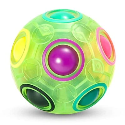 Afbeelding van Vdealen Magic Rainbow Ball Magische Bal Anti Stress Puzzel Regenboog Speelbal Speelgoed voor Kinderen Tieners en Volwassenen Ontwikkeling van Vaardigheden