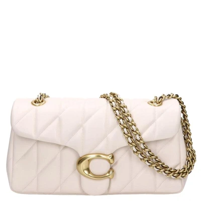 Afbeelding van Coach Quilted Tabby Shoulder BAG 26 WITH Chain Schoudertas, Dames, Maat: One Size, Chalk