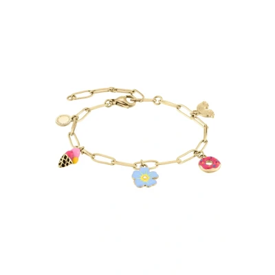 Afbeelding van Cool Time MIT Charms Armband goldcoloured voor kinderen, Maat: One Size, Gold coloured