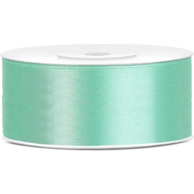 Afbeelding van Partydeco Satijn lint mint 25mm/rol 25m
