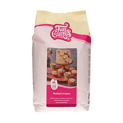 Image de FunCakes Mix pour Crème au Beurre: facile à utiliser, crémeux, parfait la décoration de gâteaux, couverture et le remplissage, garniture sur les cupcakes, Halal. 4kg. 4.00 kg