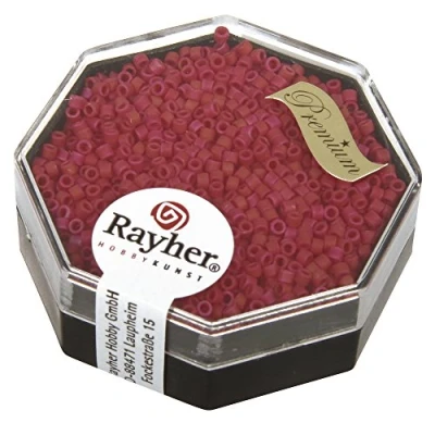 Afbeelding van RAYHER 14764287 Delica Rocailles parels, 1,6 mm, rood