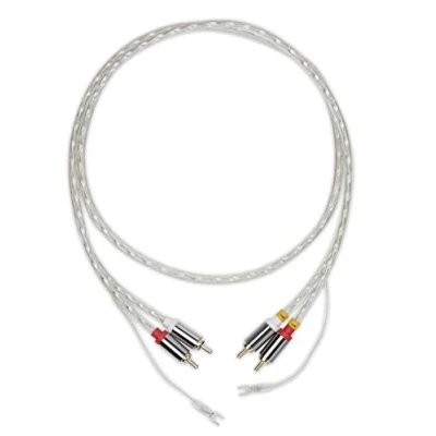 Afbeelding van Pro Ject Connect it RCA kabel Phono E 1.23 m Transparant (per stuk 1 stuk)