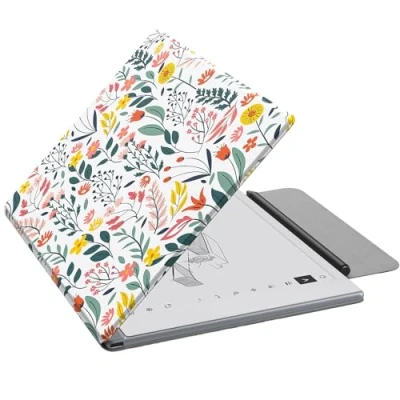 Afbeelding van MoKo voor opmerkelijke 2 tablethoesjes, lichtgewicht, ultradun, magnetische beschermhoes met brede penbeschermhoes, Smart tablet Cover Folio 10,3 inch 2020 release, bloemen