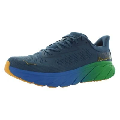 Afbeelding van HOKA Arahi Hardloopschoenen voor op de weg, Heren, Maat: 46, Grey/dark blue Textiel/ synthetisch