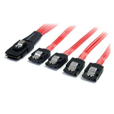 Afbeelding van StarTech SAS Cable SFF 8087 to 4x Latching SATA