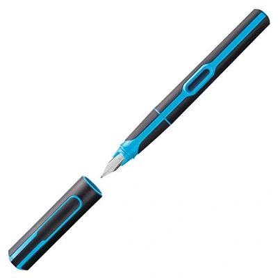 Afbeelding van Pelikan P 57 vulpen Zwart Blauw Cartridgevulsysteem 1 stuk