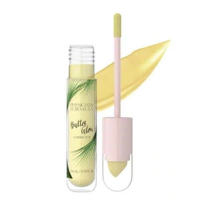 Image de Physicians Formula Butter Glow Corrector, Correcteur Léger avec Applicateur à Deux Extrémités, Infusé des Ingrédients Illuminants et Hydratants, Yellow