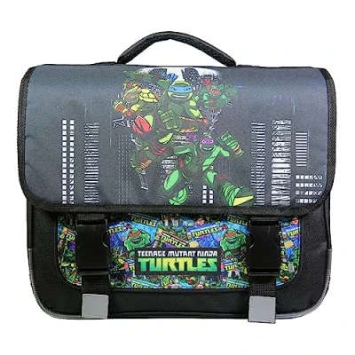 Afbeelding van Ninja Turtles schooltas rugzak zwart 38x13x34