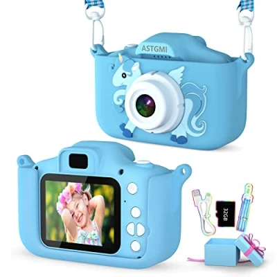 Afbeelding van ASTGMI Digitale camera voor kinderen, 1080p 2,0 inch HD selfie videocamera ideale cadeaus kinderen van 3 tot 10 jaar