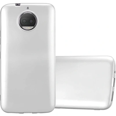 Afbeelding van Cadorabo Hoesje geschikt voor Motorola MOTO G5S PLUS in METALLIC ZILVER Beschermhoes gemaakt van flexibel TPU silicone Case Cover