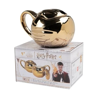 Afbeelding van Harry Potter Gouden Zwerkbal keramische koffiemok 450 ml
