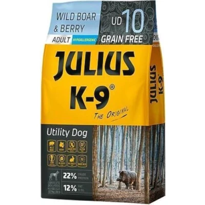 Afbeelding van Julius K9 Graanvrij en hypoallergeen hondenvoer hondenbrokken op everzwijn/lam/rund &amp; aardappel basis voor volwassen honden 3kg
