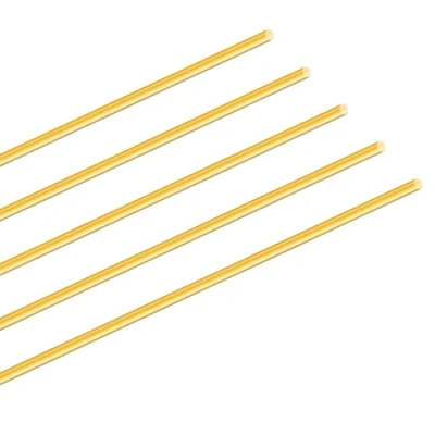 Afbeelding van iMeistek 5 stuks 3 mm massief messing ronde staven, lengte 350 mm, voor RC handgrepen, doe het zelf