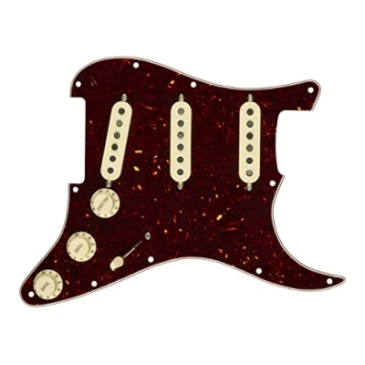 Afbeelding van Fender Pre Wired Strat Pickguard Custom &#039;69 SSS (Tortoise Shell) Single coil pickup voor gitaren