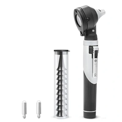 Afbeelding van AIESI® VISIOSCOPE Professionele Zakloze Medische Otoscoop met Wit Licht 3V LED Verlichting