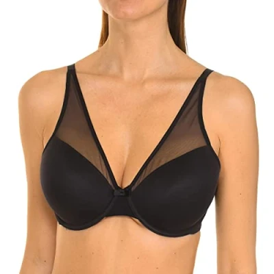 Afbeelding van DIM Generous Classic Underwire BRA Beugel BH, Dames, Maat: 80C, Black